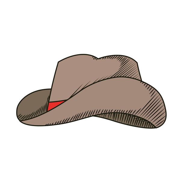 σπάταλος καπέλο αντικείμενο αμερικανικό στυλ εικονογράφηση διάνυσμα - Διάνυσμα, εικόνα