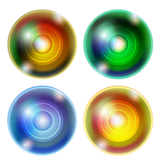four abstract ball - Vektor, kép