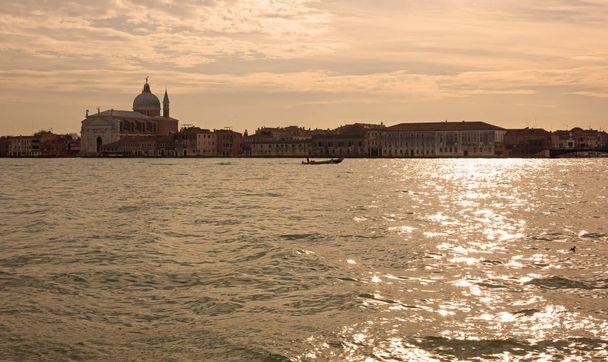 View of Giudecca island with the church of the Santissimo Redentore in Venice, Italy - Foto, imagen