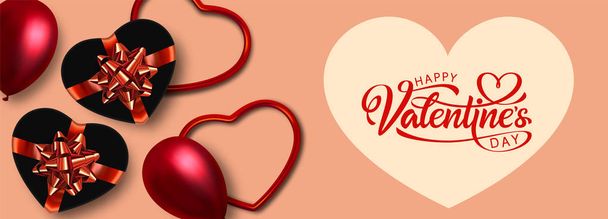 Holiday banner, Valentines day - Vector, Image