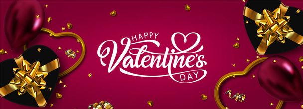 Holiday banner, Valentines day - Vector, Image