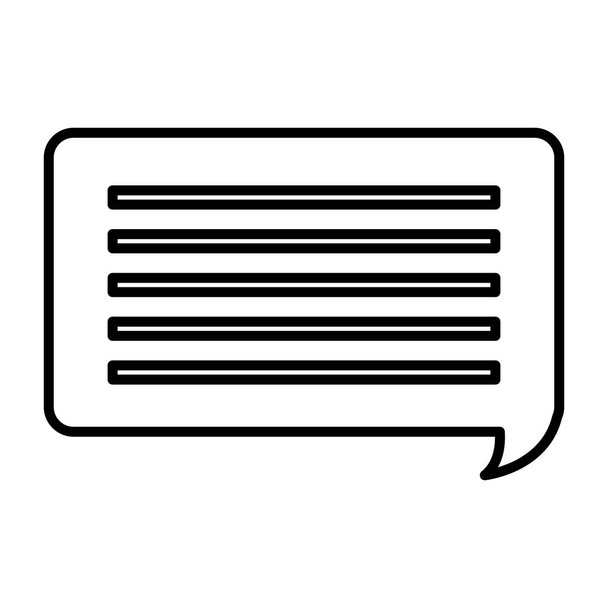 ligne chat bulle texte note message vectoriel illustration
 - Vecteur, image