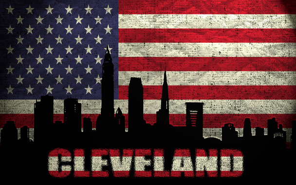 Blick auf Cleveland City - Foto, Bild