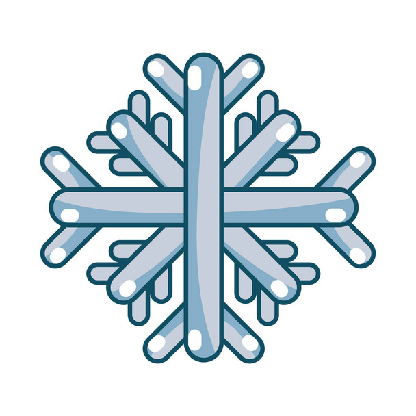 Schneeflocke einfaches Symbol. Vektorillustration - Vektor, Bild