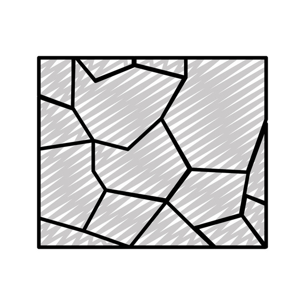 Doodle πέτρα υφή τοίχο αρχιτεκτονική δομή εικονογράφηση διάνυσμα - Διάνυσμα, εικόνα
