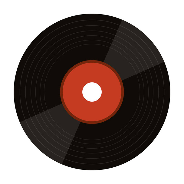 Vinyl music vintage symbol - Vector, Image