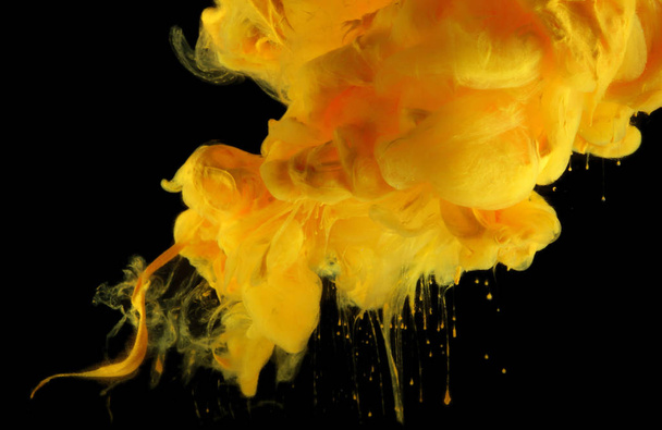 Acrylic colors in water. Ink blot. Abstract background. - Фото, зображення