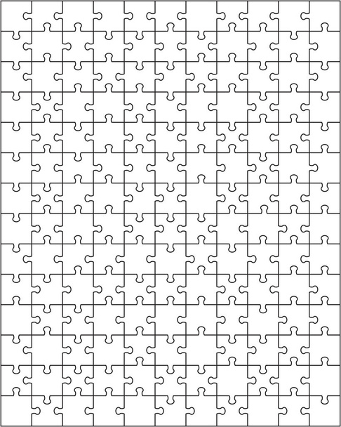 Vektorové ilustrace velkých bílých puzzle, oddělené části - Vektor, obrázek