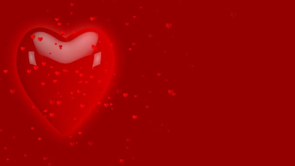 Dancing and Jumping Heart valentines day Background for.Heart Generating Bouncing Heart background for wedding, birthday, enguagement etc . . - Footage, Video