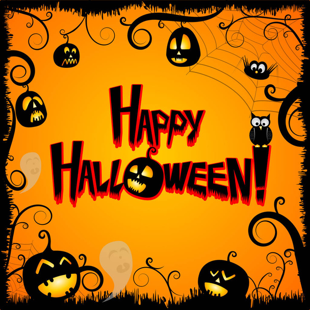 Cartão de Halloween - Feliz Halloween
! - Foto, Imagem