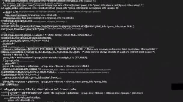 withe screen coding hacker concept animation mit glitch. Programmiercode-Tippfehler. Big Data und Cyber-Angriffe im Internet. Programmiercode abstrakt. Blockchain-Konzept, digitaler Computercode - Filmmaterial, Video