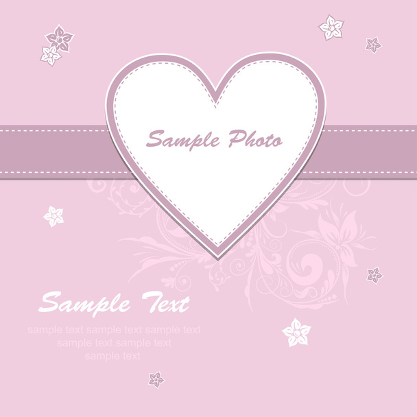 Template greeting card, vector - Vecteur, image