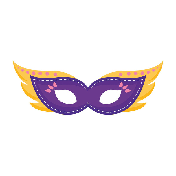 Καρναβάλι μάσκα αξεσουάρ εικονίδιο - Διάνυσμα, εικόνα