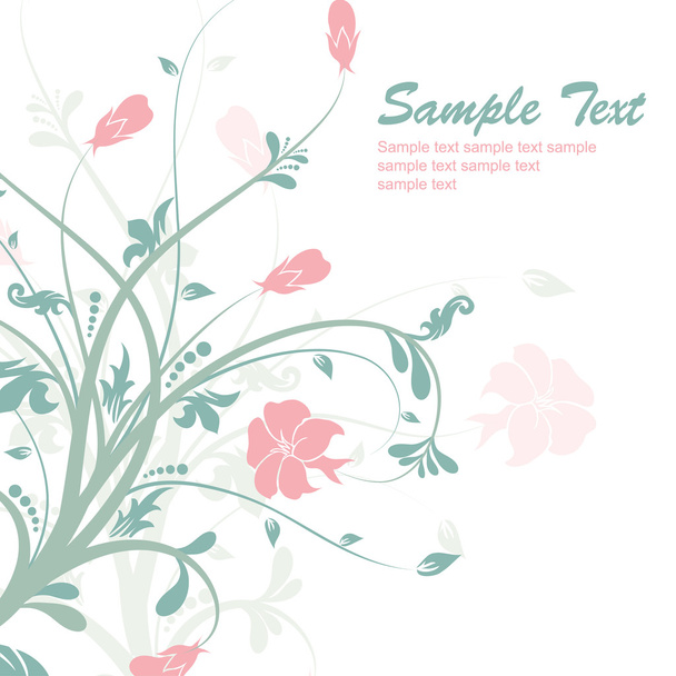 Floral abstract background, vector - Vettoriali, immagini