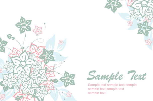 Floral abstract background, vector - Διάνυσμα, εικόνα