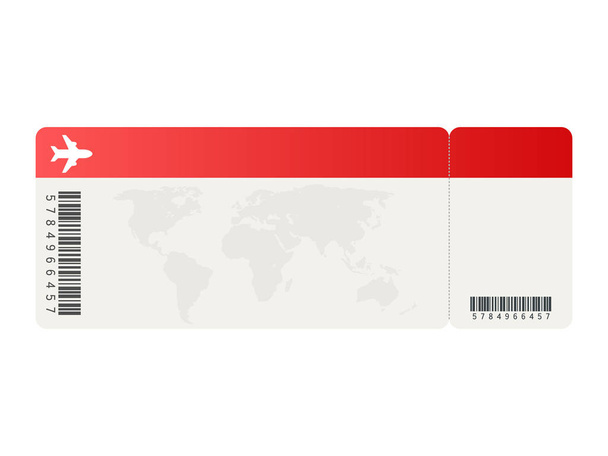Flugtickets oder Bordkarten in einem speziellen Service-Umschlag. Vektorillustration. - Vektor, Bild