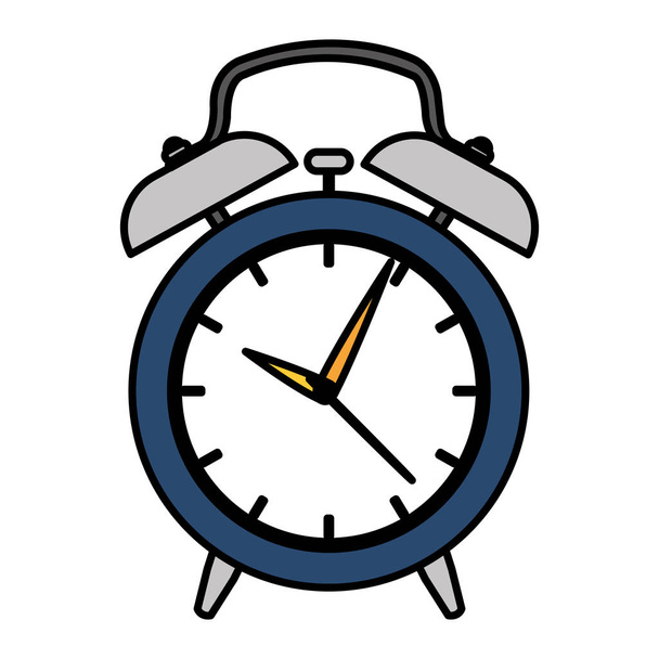 color círculo reloj alarma objeto diseño vector ilustración
 - Vector, imagen