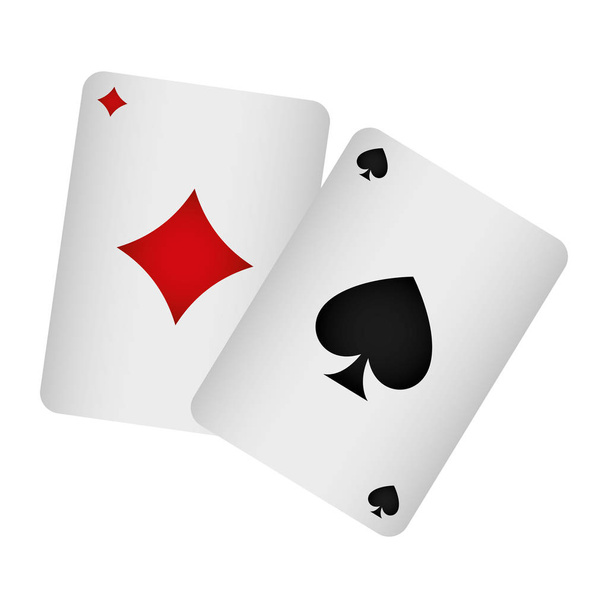 cartes de poker icônes de casino
 - Vecteur, image