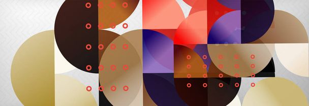 Абстрактний фон, геометрична композиція, динамічні кола та шаблон дизайну круглих форм
 - Вектор, зображення