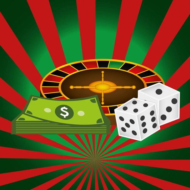 ruleta fortune casino ikony - Vektor, obrázek