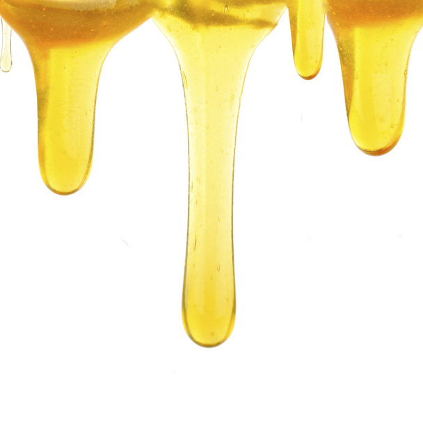 Closeup shot of natural honey, food background  - Фото, зображення