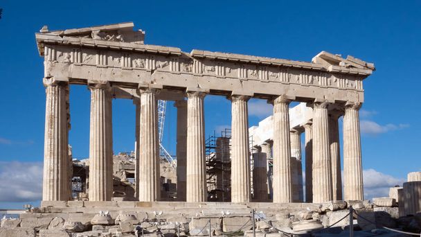 Ερείπια του Παρθενώνα στην Ακρόπολη της Αθήνας, Αττική, Ελλάδα - Φωτογραφία, εικόνα