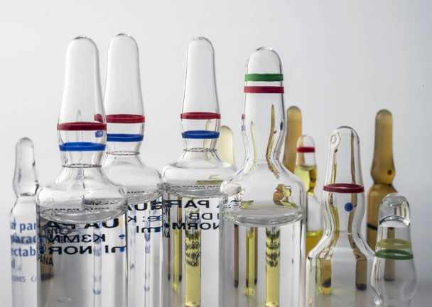Several vials of glass, conceptual image - Photo, Image
