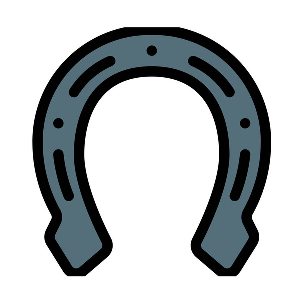 Paard schoen Sole, eenvoudige pictogram - Vector, afbeelding