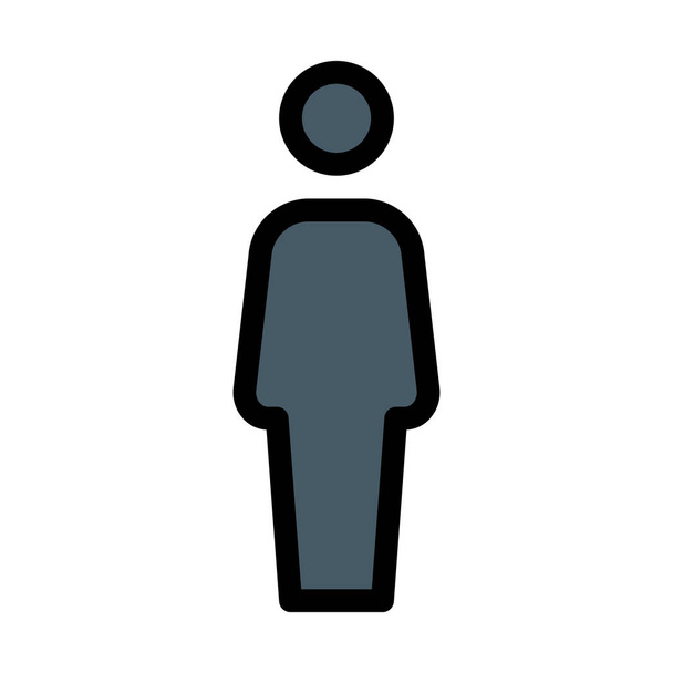 Letrero de baño masculino, ilustración vectorial
 - Vector, Imagen