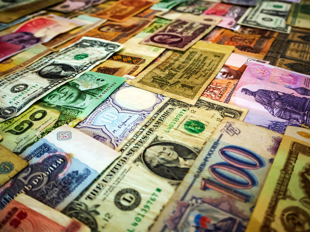 Háttér készült pénz bankjegyek - Fotó, kép