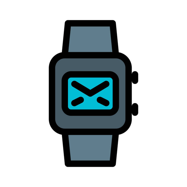Smartwatch Message Notification, illustration vectorielle abstraite simple
  - Vecteur, image