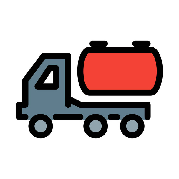 camion cisterna - trasporto di petrolio
 - Vettoriali, immagini