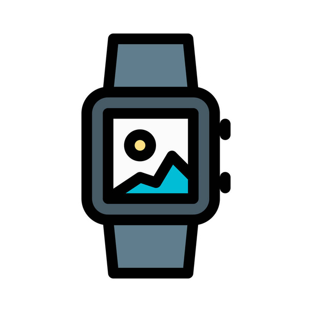 Smartwatch Wearable Tech, ilustración simple vector abstracto
  - Vector, imagen