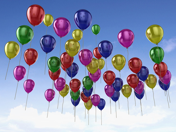 Balões coloridos
 - Foto, Imagem