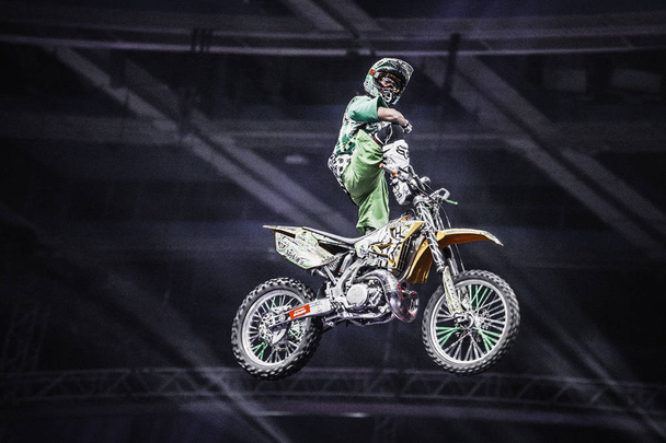 MOSCOW - 14 MARCH, 2015: Extreme sport competition show Proryv. - Foto, Imagem