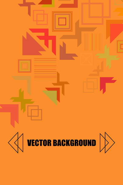 Vector of modern abstract geometric background, brochure cover design - Vector, Image