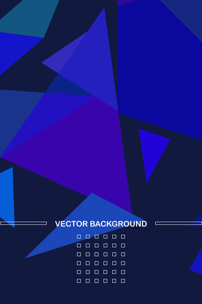 Abstract colored geometric background with polygons, vector, crystal banners, posters. - ベクター画像