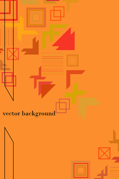 Vector of modern abstract geometric background, brochure cover design - Vector, imagen