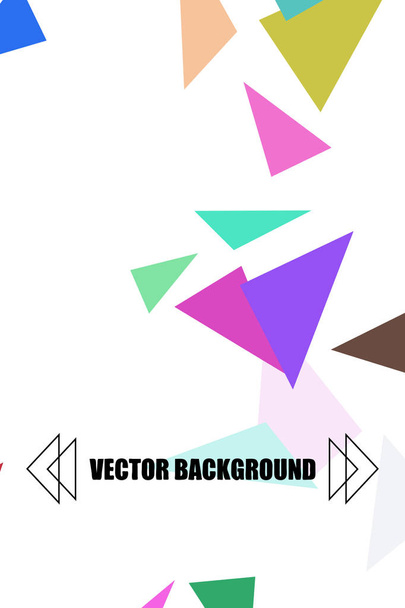 Abstract colored geometric background with polygons, vector, crystal banners, posters. - Wektor, obraz