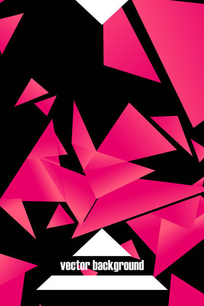 Polygonal abstract illustration. Crystal banners, posters, geometric backgrounds. - Vektör, Görsel