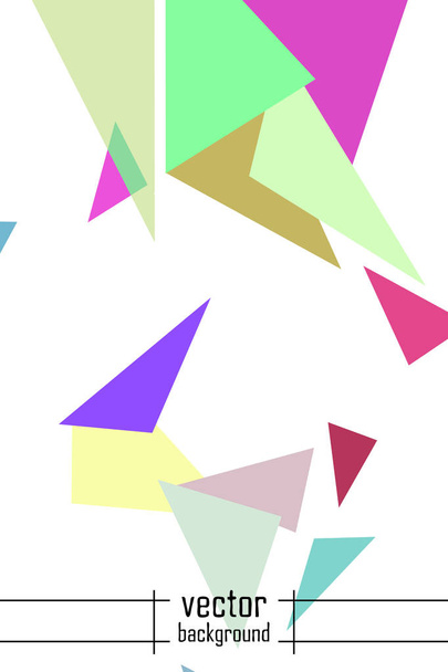 abstrakt gefärbter geometrischer Hintergrund mit Polygonen, Vektoren, Kristallbannern, Postern. - Vektor, Bild