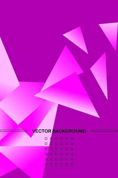Polygonal abstract illustration. Crystal banners, posters, geometric backgrounds. - Vektor, obrázek