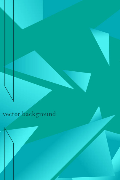 Polygonal abstract illustration. Crystal banners, posters, geometric backgrounds. - Vektori, kuva