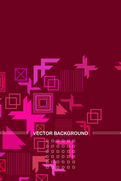 Vector of modern abstract geometric background, brochure cover design - Vector, afbeelding