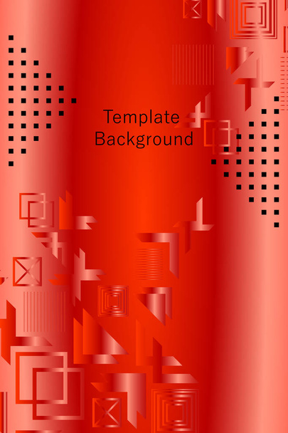 Bright abstract gradient vector business background, business brochure cover design - Vetor, Imagem