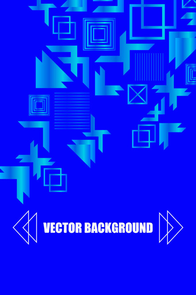 Bright abstract gradient vector business background, business brochure cover design - Vektor, obrázek