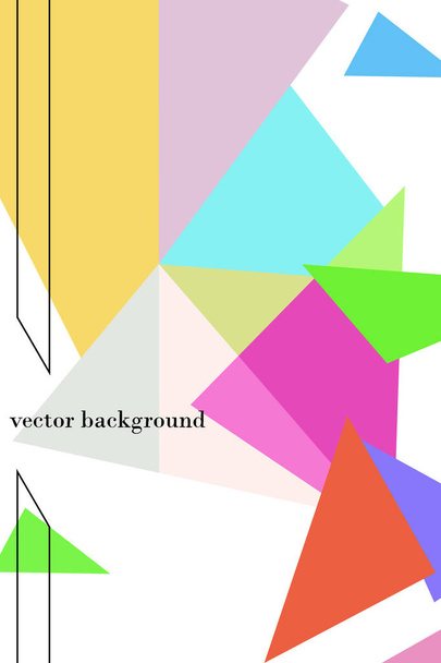 Abstract colored geometric background with polygons, vector, crystal banners, posters. - Vektori, kuva
