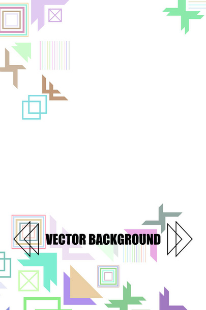 Vector of modern abstract geometric background, brochure cover design - Вектор, зображення