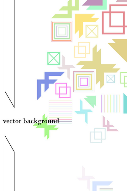 Vector of modern abstract geometric background, brochure cover design - ベクター画像