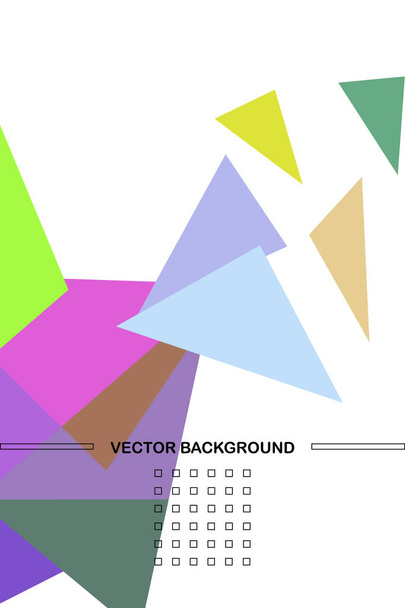 Abstract colored geometric background with polygons, vector, crystal banners, posters. - Wektor, obraz
